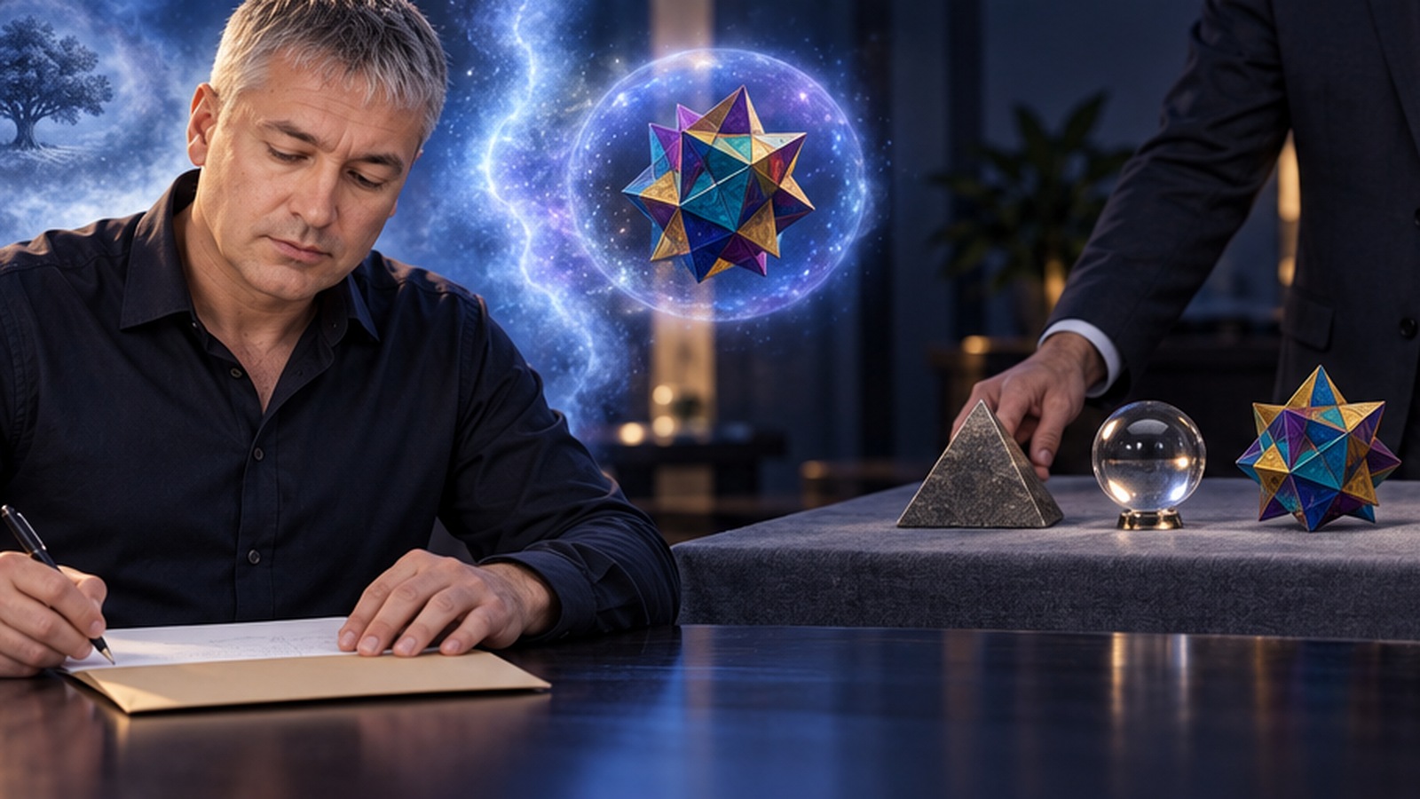 An artistic visualization of the article's central idea