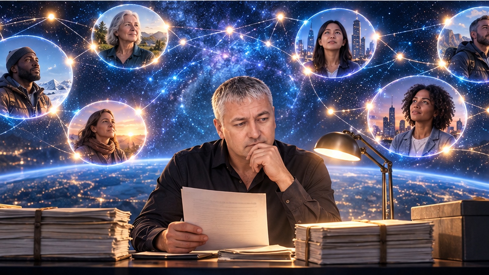 An artistic visualization of the article's central idea
