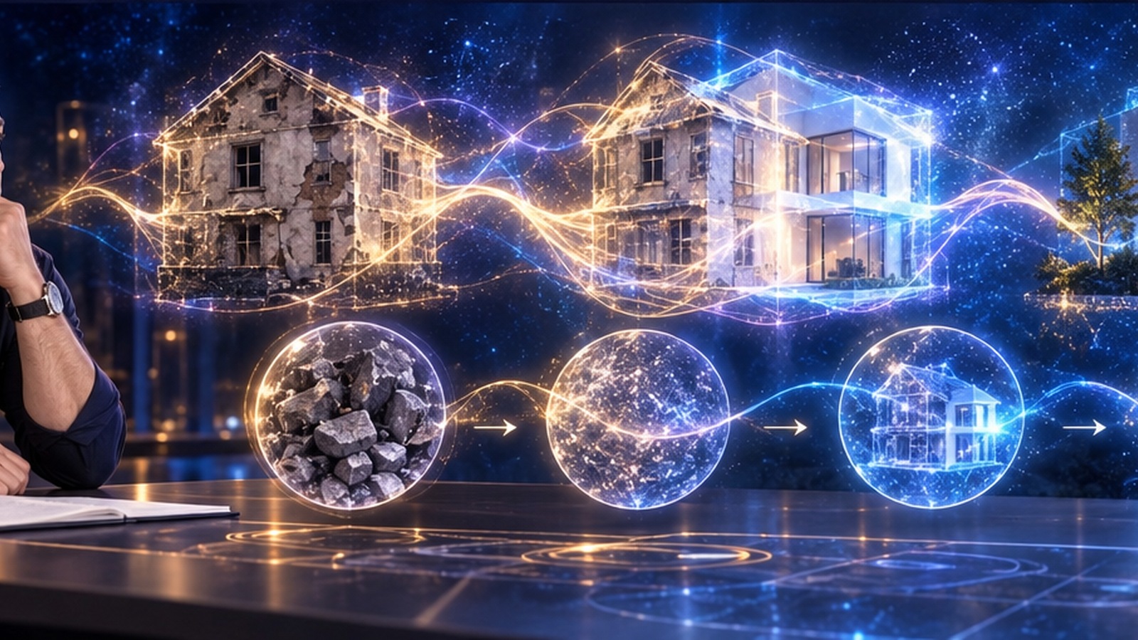 Artistic visualization of the article's central idea